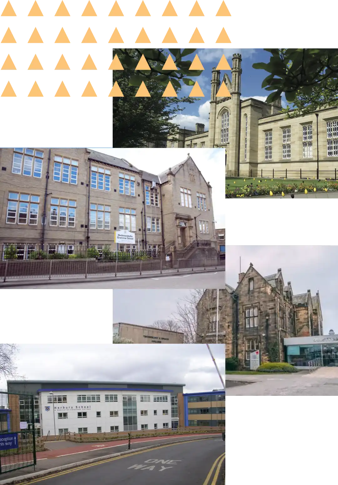 Four secondary schools in Wakefield.